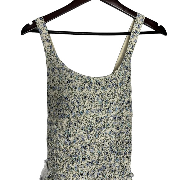 NWT Free People Boho Floral Crossback Button Mini Dress Size Medium - Picture 6 of 16